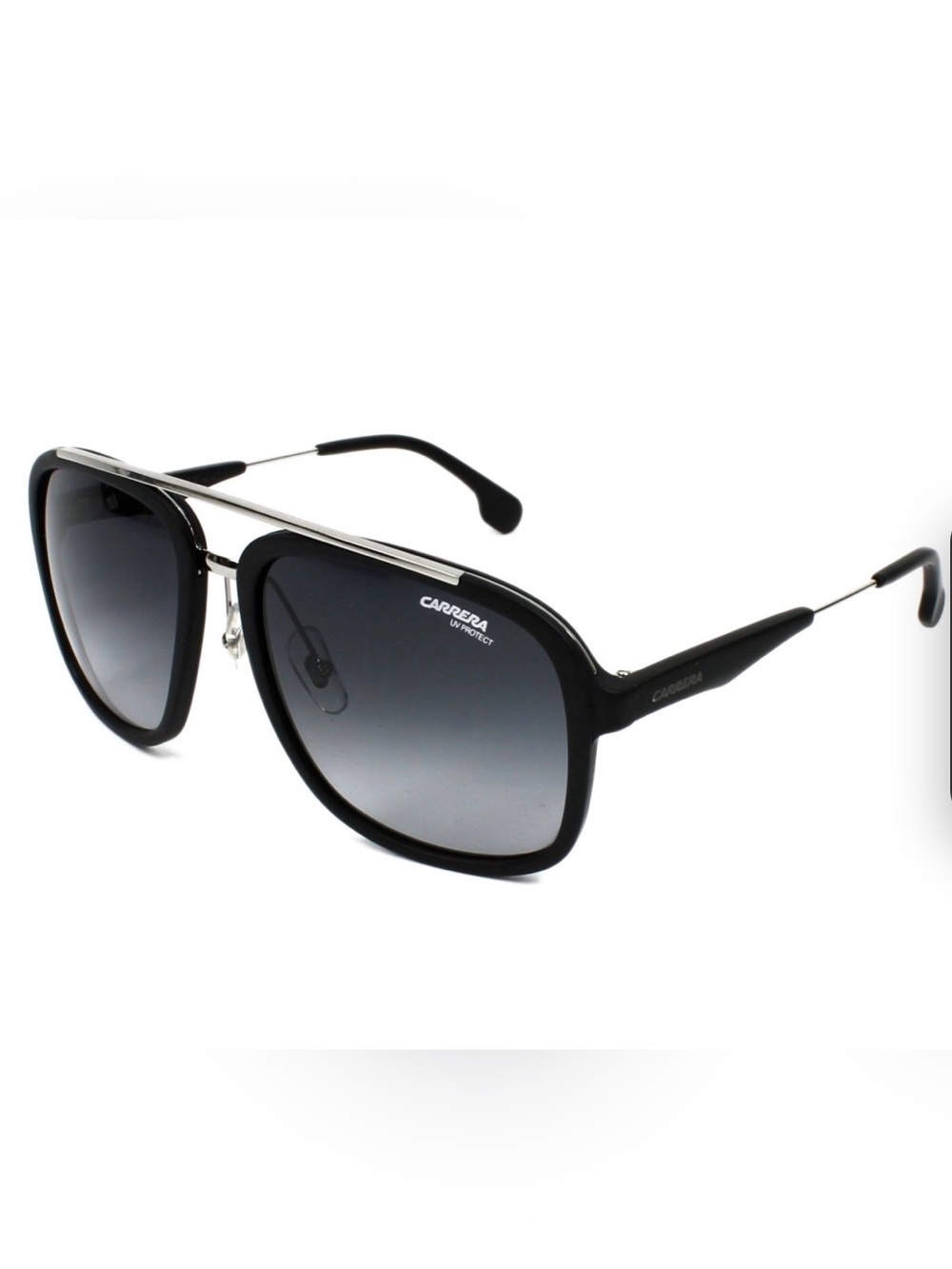 Carrera Black Frame Sunglasses with Gradient Smoke Lenses
